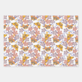 Butterflies- en Flowers-patroon Inpakpapier Vel (Voorkant 3)
