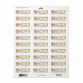 Butterflies en Flowers Return Address Label (Full Sheet)