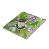 Butterflies en Flowers Tile Tegeltje (Zijkant)