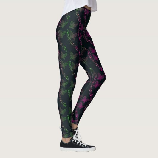 Butterflies en hart leggings (Rechts)