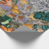 BUTTERFLIES EN KANTISCH LACE Wrapping Paper Cadeaupapier (Hoek)