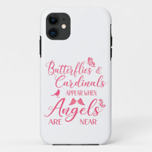 Butterflies en kardinalen verschijnen wanneer de e Case-Mate iPhone case