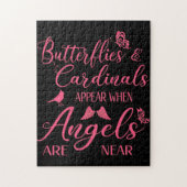 Butterflies en kardinalen verschijnen wanneer de e legpuzzel (Verticaal)