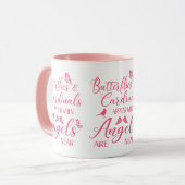 Butterflies en kardinalen verschijnen wanneer de e mok (Voorkant links)