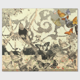 BUTTERFLIES EN LACE GIFT WRAPPING CADEAUPAPIER