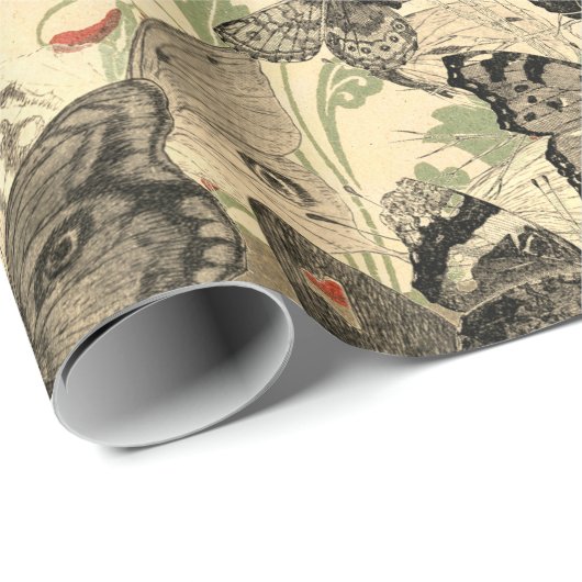 BUTTERFLIES EN LACE GIFT WRAPPING CADEAUPAPIER (Rol Hoek)