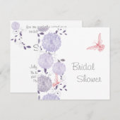 Butterflies en Lavender Chrysanthem Vrijgezellenfe Kaart (Voorkant / Achterkant)