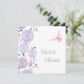 Butterflies en Lavender Chrysanthem Vrijgezellenfe Kaart (Staand voorkant)