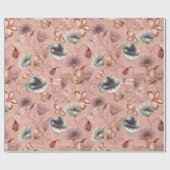 Butterflies en libellen op papavers cadeaupapier (Vlak)