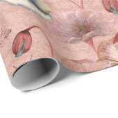 Butterflies en libellen op papavers cadeaupapier (Rol Hoek)