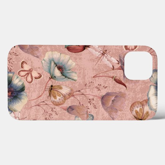 Butterflies en libellen op papavers Case-Mate iPhone case (Achterkant (horizontaal))
