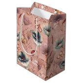 Butterflies en libellen op papavers medium cadeauzakje (Achterkant Gekanteld)