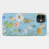 Butterflies en libellen op wilde bloemen Case-Mate iPhone case (Achterkant (horizontaal))