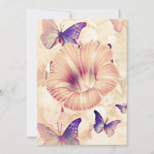 Butterflies en Lilly Kaart (Voorkant)