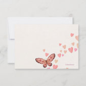 Butterflies en Love Flat Hartelijk dank Bedankkaart (Achterkant)