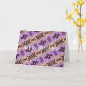 BUTTERFLIES EN MOTHES KAART (Gele Bloem)