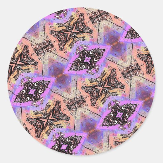 BUTTERFLIES EN MOTHES RONDE STICKER (Voorkant)