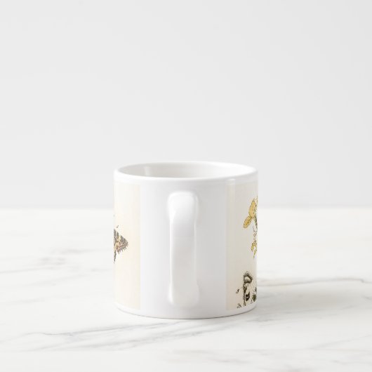 Butterflies en Moths van William Forsell Kirby Espresso Kop (Achterkant)