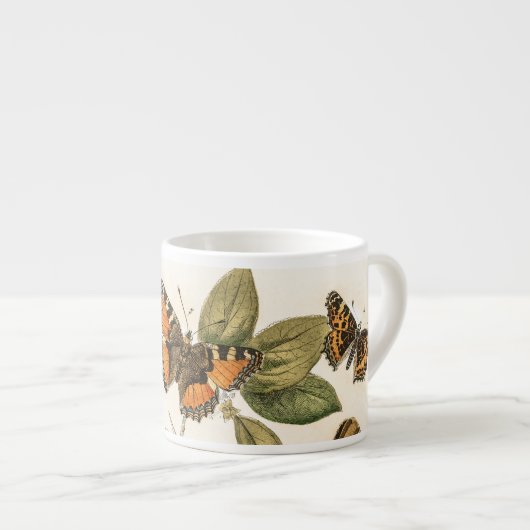 Butterflies en Moths van William Forsell Kirby Espresso Kop (Voorkant rechts)