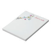 Butterflies en muziek notitieblok (Linkerzijde)