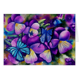 Butterflies en Pansie's