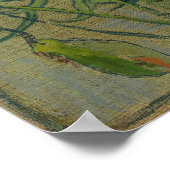 Butterflies en papavers van Vincent van Gogh Poster (Hoek)