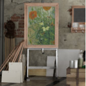 Butterflies en papavers van Vincent van Gogh Poster