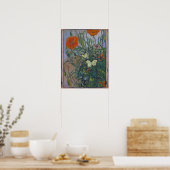 Butterflies en papavers van Vincent van Gogh Poster (Keuken)