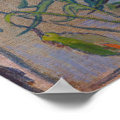 Butterflies en papavers van Vincent van Gogh Poster (Hoek)