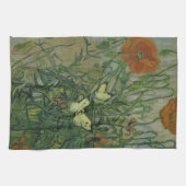 Butterflies en papavers van Vincent van Gogh Theedoek (Horizontaal)