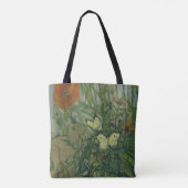 Butterflies en papavers van Vincent van Gogh Tote Bag (Achterkant)