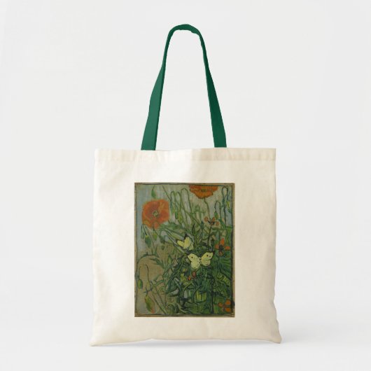Butterflies en papavers van Vincent van Gogh Tote Bag (Voorkant)