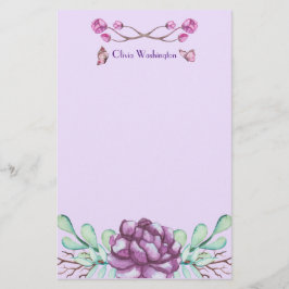 Butterflies en Peonies Briefpapier