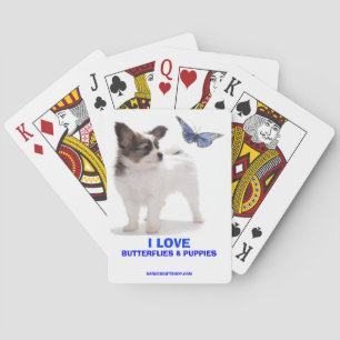 BUTTERFLIES EN PUPPIES POKERKAARTEN