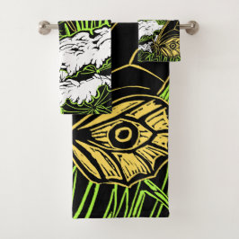 Butterflies en Queen Anne's Lace Bad Handdoek