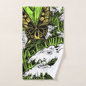 Butterflies en Queen Anne's Lace Bad Handdoek (Handdoek)