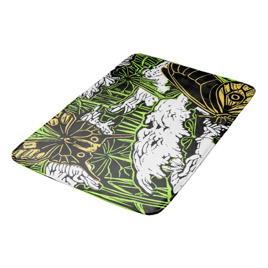 Butterflies en Queen Anne's Lace Badmat (Gekanteld)