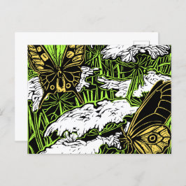 Butterflies en Queen Anne's Lace Briefkaart