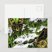 Butterflies en Queen Anne's Lace Briefkaart (Voorkant / Achterkant)