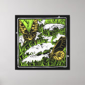 Butterflies en Queen Anne's Lace Canvas Afdruk (Voorkant)