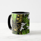 Butterflies en Queen Anne's Lace Mok (Voorkant links)