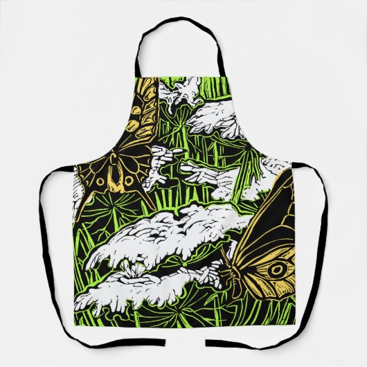 Butterflies en Queen Anne's Lace Schort (Voorkant)