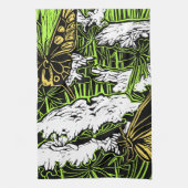 Butterflies en Queen Anne's Lace Theedoek (Verticaal)