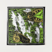 Butterflies en Queen Anne's Lace Wandkleed (Voorkant (horizontaal))