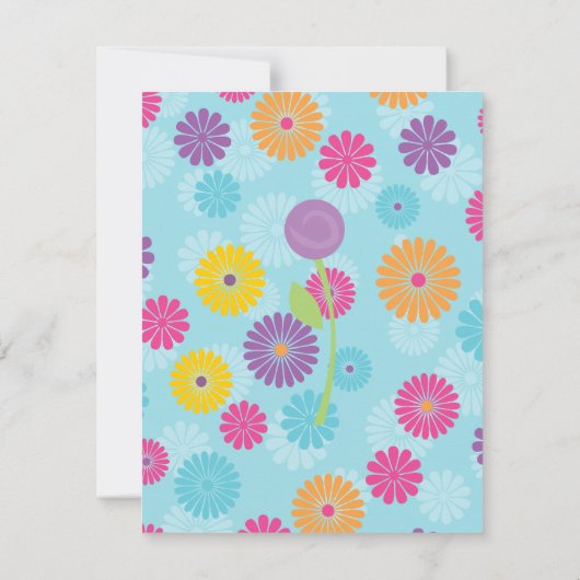 Butterflies en Rozen Kaart (Achterkant)