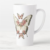 Butterflies en Rozen Latte Mok (Rechts)