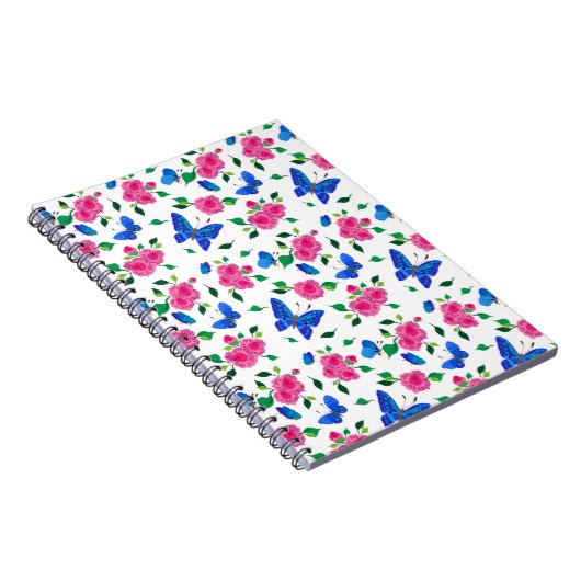 Butterflies en Rozen Notitieboek (Rechterzijde)