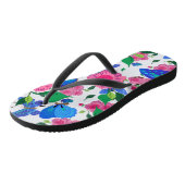 Butterflies en Rozen Teenslippers (Schuin)