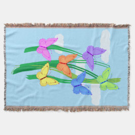 Butterflies en Sky Deken