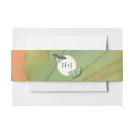  Butterflies en Southwest Colors Wedding Uitnodigingen Wikkel